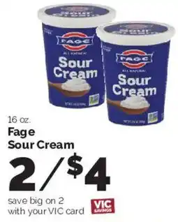 Harris Teeter Fage Sour Cream offer