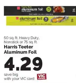 Harris Teeter Harris Teeter aluminum foil offer