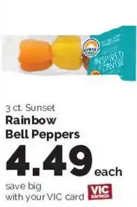 Harris Teeter Sunset Rainbow Bell Peppers offer