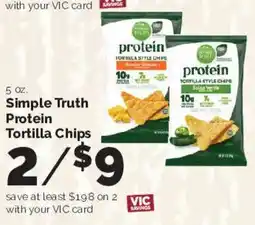 Harris Teeter Simple Truth Protein Tortilla Chips offer