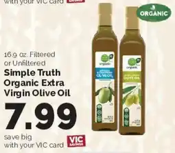 Harris Teeter Simple Truth Organic Extra Virgin Olive Oil offer