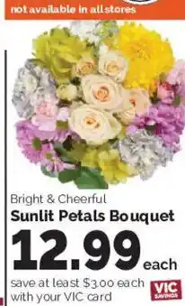 Harris Teeter Bright & Cheerful Sunlit Petals Bouquet offer