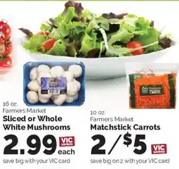 Harris Teeter Farmers Market White Mushrooms offer