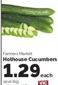 Harris Teeter Farmers Market Hothouse Cucumbers offer