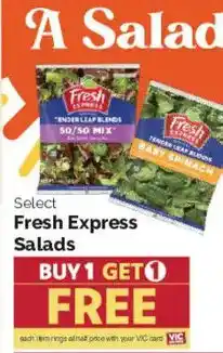 Harris Teeter Fresh Express Salads offer