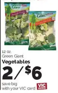 Harris Teeter Green Giant Vegetables offer