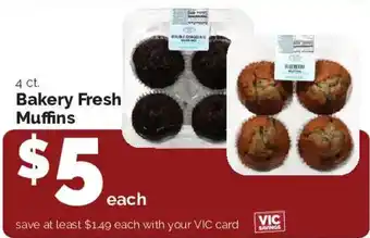 Harris Teeter Bakery Fresh Muffins offer