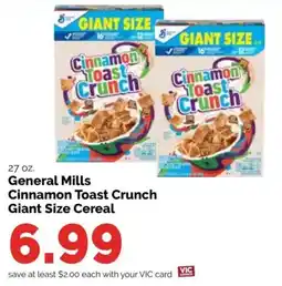 Harris Teeter General Mills Cinnamon Toast Crunch offer
