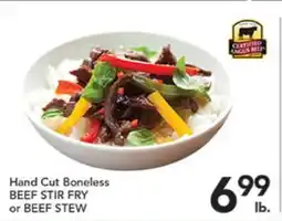 Pete's Fresh Market Hand Cut Boneless BEEF STIR FRY or BEEF STEW offer