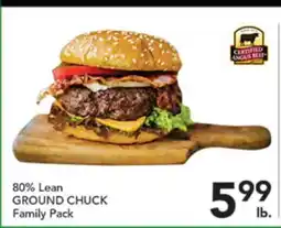 Pete's Fresh Market 80% Lean GROUND CHUCK offer