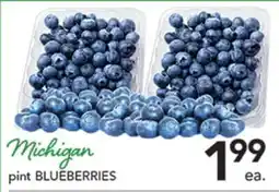 Pete's Fresh Market Michigan BLUEBERRIES offer