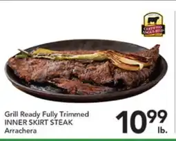 Pete's Fresh Market Grill Ready Fully Trimmed INNER SKIRT STEAK offer
