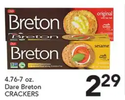 Pete's Fresh Market Dare Breton CRACKERS offer