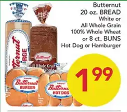 Pete's Fresh Market Butternut BREAD Hot Dog or Hamburger BUNS offer