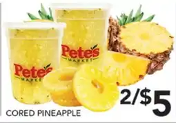 Pete's Fresh Market CORED PINEAPPLE offer