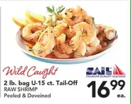 Pete's Fresh Market 2 lb. bag U-15 ct. Tail-Off RAW SHRIMP offer