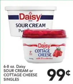 Pete's Fresh Market 6-8 oz. Daisy SOUR CREAM or COTTAGE CHEESE SINGLES offer