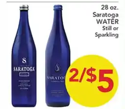 Pete's Fresh Market Saratoga WATER Still or Sparkling offer