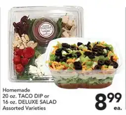 Pete's Fresh Market Homemade TACO DIP or DELUXE SALAD offer