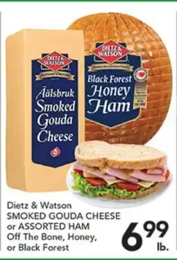 Pete's Fresh Market Dietz & Watson SMOKED GOUDA CHEESE or ASSORTED HAM offer