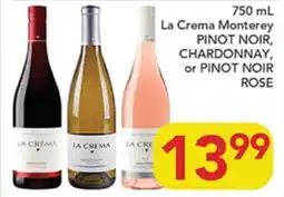 Pete's Fresh Market La Crema Monterey PINOT NOIR, CHARDONNAY, or PINOT NOIR ROSE offer