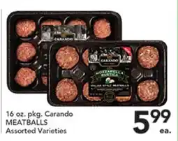 Pete's Fresh Market Carando MEATBALLS offer