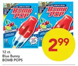 Pete's Fresh Market Blue Bunny BOMB POPS offer