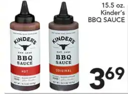 Pete's Fresh Market 15.5 oz. Kinder's BBQ SAUCE offer