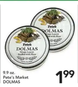 Pete's Fresh Market Pete's Market DOLMAS offer