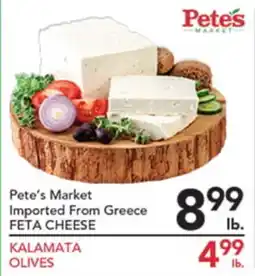 Pete's Fresh Market Pete's Market Imported From Greece FETA CHEESE offer