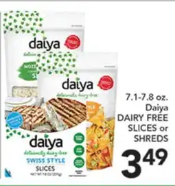 Pete's Fresh Market 7.1-7.8 oz. Daiya DAIRY FREE SLICES or SHREDS offer