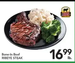 Pete's Fresh Market Bone-In Beef RIBEYE STEAK offer