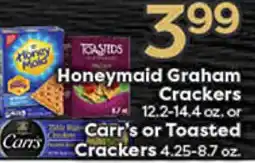 Rich's Fresh Market Honeymaid Graham Crackers 12.2-14.4 oz. or Carr's or Toasted Crackers 4.25-8.7 oz offer