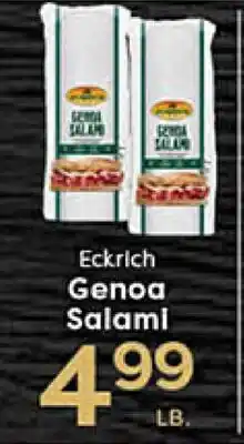 Rich's Fresh Market Eckrich Genoa Salami offer