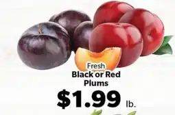 Living Fresh Market Black or Red Plums offer