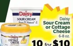 Living Fresh Market Daisy Sour Cream or Cottage Cheese offer