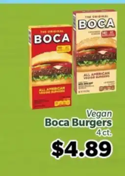 Living Fresh Market Vegan Boca Burgers offer