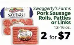 Living Fresh Market Swaggerty's Farms Pork Sausage Rolls, Patties or Links offer