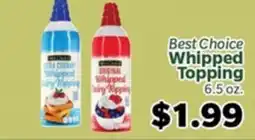 Living Fresh Market Best Choice Whipped Topping offer
