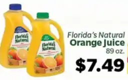Living Fresh Market Florida's Natural Orange Juice offer