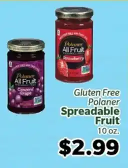 Living Fresh Market Gluten Free Polaner Spreadable Fruit offer