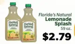 Living Fresh Market Florida's Natural Lemonade Splash offer