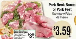 Big Saver Foods Pork Neck Bones or Pork Feet offer