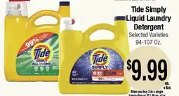 Big Saver Foods Tide Simply Liquid Laundry Detergent offer