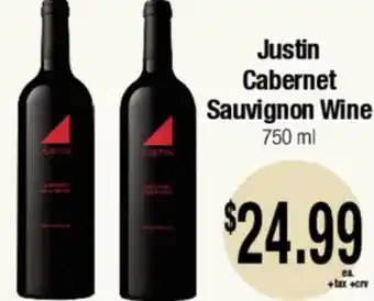 Big Saver Foods Justin Cabernet Sauvignon Wine offer
