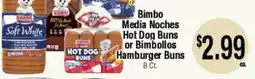 Big Saver Foods Bimbo Media Noches Hot Dog Buns or Bimbbolos Hamburger Buns offer