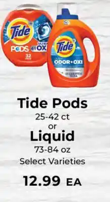 Sunset Foods Tide Pods or Liquid offer