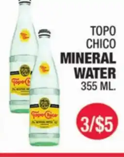 Carnicerias Jimenez TOPO CHICO MINERAL WATER offer