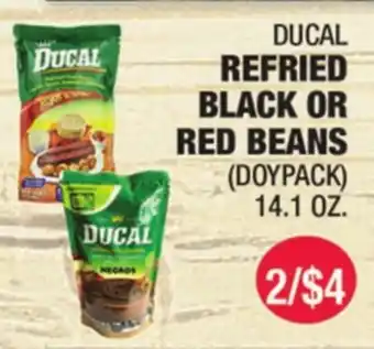 Carnicerias Jimenez DUCAL REFRIED BLACK OR RED BEANS offer