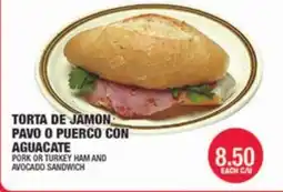 Carnicerias Jimenez TORTA DE JAMÓN PAVO O PUERCO CON AGUACATE offer